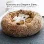 Dog Bed, Cat Calming Bed, Orthopedic Pet Donut Cuddler Round Plush Bed for Large Medium Small Dogs and Cats Dog Bed, Cat Calming Bed, Orthopedic Pet Donut Cuddler Round Plush Bed for Large Medium Small Dogs and Cats