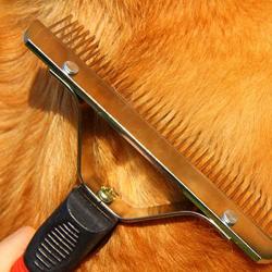 OCTCHOCO Pet Comb Extra-Large Rake Comb Grooming Brush Deshedding Tool Beauty Comb for Large Dogs Golden Retriever Husky German Shepherd