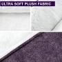 Coohom Rectangle Washable Dog Bed,Warming Comfortable Square Pet Bed Simple Design Style,Durable Dog Crate Bed for Medium Large Dogs (30 INCH, Purple)