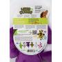 Hear Doggy Flatties with Chew Guard Technology Dog Toy, Elephant, Purple, Large (58547)
