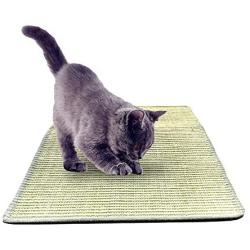 TUKINOTORI Cat Scratcher Mat,Natural Sisal Rope Cat Scratching Carpet Pad,Floor Scratching Rug