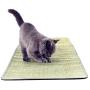 TUKINOTORI Cat Scratcher Mat,Natural Sisal Rope Cat Scratching Carpet Pad,Floor Scratching Rug