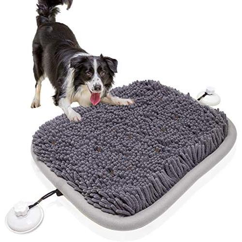 Britimes Dog Snuffle Mat, Pet Nosework Feeding Interactive Toys, Encourages Natural Foraging Skills, Dog Treat Dispenser Stress Relief Slow Eating Mat for Boredom