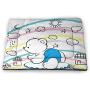 Nomorer Dog Beds Bear Super Soft Pet Cushion Abstract Silhouette with Artistic Swirls Color Splashes Fantasy Display Pale Pink Blue Purple