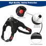 Dog Harness & Leash Set No-Pull Pet Vest with Round Braided Leash Safe Vest with Adjustable Breathable Mesh Pet Harness Soft Oxford Outdoor for Dogs Easy Control for Small Medium Large Dogs