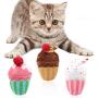 CiyvoLyeen 3 PCS Cupcake Catnip Toy Cupcake Cat Toys Cute Kitten Toys Interactive Toy Set Cat Chew Toys Pet Supplies Cat Chew Bite Supplies Gift for Cat Lovers