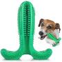 Dog Chew Toys, Dog Teeth Cleaning Toys, Dog Toothbrush Chew Toys, Natural Rubber Dental Toothbrush Toys, Puppy Brushing Stick Dental Oral Care for Pet, Toothbrush for Dog Puppies (Green)