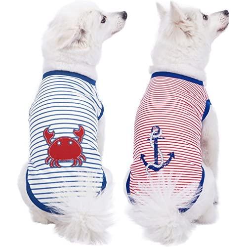 Blueberry Pet 9 Patterns Soft & Comfy Sea Lover Shirt - Cotton T-Shirt for Dogs or Kids