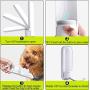 senyouth Dog Water Bottle, 420ml White Double Leakproof Portable Pet Water Bottle | with Bowl Detachable Rotatable Clamshell Wide Sink | Food Grade Silicone | Walking and Travel Drinking Dispenser