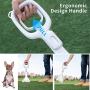 M MAYbabe Pooper Scooper,Dog Pooer Scooper for Large Dogs, No Setup One-Handed Dog Poop Scooper,15rolls Poop Bags Included, Give Away Dispenser and Leash Clip.(White) 19 Inches