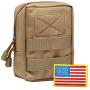 RubRab Tactical Dog Harness Vest with Handle Military Working Training Molle Vest with Metal Buckles & Loop Panels Free Bungee Dog Leash