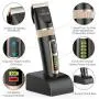 oneisall Dog Clippers Professional, 2-Speed Quiet Rechargeable Cordless Pet Grooming Hair Clippers Set for Small and Large Dogs Cats-Black