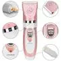Pet Grooming Clippers, Kedda Rechargeable Cordless Dog Grooming Clippers Kit Low Noise Electric Hair Trimming Clippers Set For Small Medium Large Dogs Cats Other Animals (pink) Pet Grooming Clippers, Kedda Rechargeable Cordless Dog Grooming Clippers Kit Low Noise Electric Hair Trimming Clippers Set For Small Medium Large Dogs Cats Other Animals (pink)