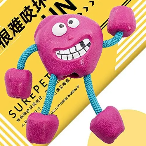 redcolourful Quality Pet Supplies, Cartoon Rubber Ball Toy Food Leakage Chew Sound Toy Stress Reliever for Pet Dog Purple Ideal Pet Product redcolourful Quality Pet Supplies, Cartoon Rubber Ball Toy Food Leakage Chew Sound Toy Stress Reliever for Pet Dog Purple Ideal Pet Product
