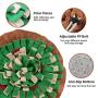 FAT CHAI & MARK Snuffle Mat for Dogs Adjustable Pet Slow Feeding Bowl Interactive Treat Enrichment Toy for Indoor Nosework Training and Stress Relief