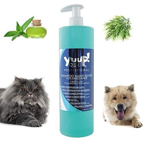 YUUP! Italy Home & Professional Crisp Coats Shampoo for Dogs and Cats for Cleansing & Volumizing - Natural Extracts - Nourishing The Coat(17 oz/ 33.8 oz)
