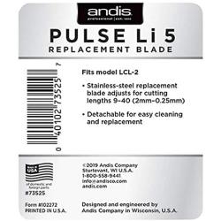 Andis Replacement Blade (Fits Arco) Pulse Li 5 Adjustable/Detachable Blade Clipper