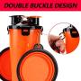 Lenlorry Dog Water Bottle Dog Travel Bowls Water Food Container with Dual Collapsible Dog Bowls Outdoor Pet Bowls for Dog Cat Puppy Kitten Rabbit Walking Hiking Traveling