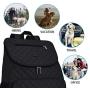 BAGLHER 丨Dog Travel Bag,Airline Approved Pet Supplies Backpack,Dog Travel Backpack with 2 Silicone Collapsible Bowls and 2 Food Baskets.