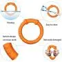 LaRoo Dog Flying Ring Dog Toy Water Floating, Outdoor Fitness Flying Discs, Tug of War Interactive Training Durable Soft Chew Toys for Large and Small Dogs. (Orange 7'' ) LaRoo Dog Flying Ring Dog Toy Water Floating, Outdoor Fitness Flying Discs, Tug of War Interactive Training Durable Soft Chew Toys for Large and Small Dogs. (Orange 7'' )