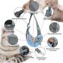 BELPRO Pet Dog Sling Carrier for Small Dogs, Cats and Puppies, Breathable Mesh Pet Front Hands-Free Bag with Adjustable Shoulder Strap for Outdoor and Travel