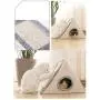 Cat Bed for Indoor Cats,Foldable Triangle Small Durable Toy Bed Playhouse with Natural Sisal Scratching Board,triangle Cat Cave,for Cats or Small Dogs, Puppy Cat Bed for Indoor Cats,Foldable Triangle Small Durable Toy Bed Playhouse with Natural Sisal Scratching Board,triangle Cat Cave,for Cats or Small Dogs, Puppy