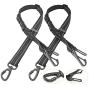 BWOGUE 2 Packs 3-in-1 Dog Seat Belt Dog Car Harness Adjustable Elastic Durable Nylon Pet Dog Cat Seat Safety Belts Vehicle Seatbelt Harness for Daily Use and Travel