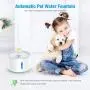 isYoung LED Pet Fountain, LED 81oz/2.4L Automatic Cat Fountain Dog Water Dispenser for Cats, Dogs isYoung LED Pet Fountain, LED 81oz/2.4L Automatic Cat Fountain Dog Water Dispenser for Cats, Dogs