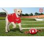 Pets First NCAA Nebraska Cornhuskers Football Dog Toy, Tough Quality Nylon Materials, Strong Pull Ropes, Inner Squeaker, Collegiate Team Color
