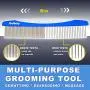 Cafhelp Dog Comb, Cat Comb with Rounded and Smooth Ends Stainless Steel Teeth and Non-Slip Grip Handle, Professional Dog Grooming Tools for Removes Tangles and Knots, Pet Comb for Dogs Cafhelp Dog Comb, Cat Comb with Rounded and Smooth Ends Stainless Steel Teeth and Non-Slip Grip Handle, Professional Dog Grooming Tools for Removes Tangles and Knots, Pet Comb for Dogs