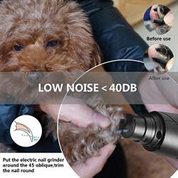 U-pick Dog Nail Grinder and Clippers, Upgraded Professional Electric Rechargeable Dog Nail Trimmer Clipper Painless Paws Grooming & Smoothing for Large Medium Small Dogs and Cats