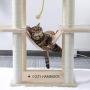 PAWZ Road Cat Tree 60 Inches Multilevel Cat Towers with Luxury Condos,Fully Wrapped Sisal Scratching Post,Plush Hammock and Dangling Balls PAWZ Road Cat Tree 60 Inches Multilevel Cat Towers with Luxury Condos,Fully Wrapped Sisal Scratching Post,Plush Hammock and Dangling Balls