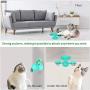 Windmill Cat Toy,Pet Interactive Training Teasing Toys with Led Ball and Catnip Ball,Cat Chewing Spinning Toy with Suction Cup,Funny Kitten Windmill Ball Base Can Be Used in Any Place (Turquoise)