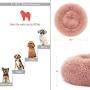 Pink Dog Bed with Blanket Attached Durable Round Dog Pillow Bed Nest, Snooze Sleeping Pet Cushion for Cats Small Medium Dogs…