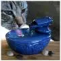 THMY Cat Water Fountain Ultra-Quiet Automatic Circulation Pet Drinking Fountain for Cats & Small Dogs Indoor Outdoor Use 1.0L (Color : Blue) THMY Cat Water Fountain Ultra-Quiet Automatic Circulation Pet Drinking Fountain for Cats & Small Dogs Indoor Outdoor Use 1.0L (Color : Blue)