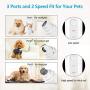 omitium Dog Nail Grinder,Quiet Pet Nail Trimmer,Powerful Dog Nail Clipper, 2-Speed 3 Ports Professional Pet Nail Grinder,Painless Paws Grooming Smoothing for Large Medium Small Dogs and Cats
