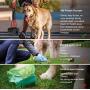 DEGBIT Non-Breakable Pet Pooper Scooper for Large and Small Dogs, Long Handle Portable Dog Pooper Scooper, High Strength Materials & Durable Spring, Easy to Use, Great for Lawns, Grass & Gravel (Red)