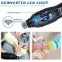 LByzHan Dog Nail Grinder Clipper 2-Speed Rechargeable 900mAh Electric LED Light Pet Nail Trimmers, 3-Size Ports Painless Paws Grooming & Smoothing for Small Medium Large Dogs and Cats LByzHan Dog Nail Grinder Clipper 2-Speed Rechargeable 900mAh Electric LED Light Pet Nail Trimmers, 3-Size Ports Painless Paws Grooming & Smoothing for Small Medium Large Dogs and Cats