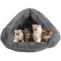 VeMee Plush Cat Sleep Bag Cozy Pet Cave Bed Covered Pet Beds Cave for Cat Small Dogs and Puppies VeMee Plush Cat Sleep Bag Cozy Pet Cave Bed Covered Pet Beds Cave for Cat Small Dogs and Puppies