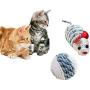 J.Y 2 Pack Cat Rope Ball and Mice Rope Toys with Durable Balls for Kitten and Small Animals