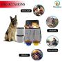 Top Dog Travel Bag, Airline Approved Travel Set for Dogs Stores All Your Dog Accessories, Includes A Dog Bowl, Gray
