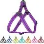 CollarDirect Reflective Dog Harness Step in Small Medium Large for Outdoor Walking, Comfort Adjustable Harnesses for Dogs Puppy Pink Black Red Purple Mint Green Orange Blue