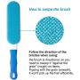 Lint Brush - Pet Hair Remover Brush - Dog & Cat Hair Remover with Self-Cleaning Base - Efficient Double Sided Animal Hair Removal Tool - Perfect for Clothing, Furniture, Couch, Carpet