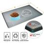 Gosmol Dog Food Mat XL (24x16) or L (20''x13'') – 0.5 inch Raised Edge Waterproof Pet Dog Food Tray, Washable Dog Bowl Mat, Nonslip Pet Dog Feeding Mat, Silicone Dog Placemat for Floors
