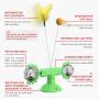 N/D Windmill cat Toy, cat Toy Turntable, Funny cat Stick, pet Toy, Catnip Interactive cat Toy