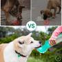 Esing Dog Water Bottle for Walking,Portable Puppy Drink Cup,17oz Pet Travel Water Bowl Dispenser with Food Containers&Garbage Bags