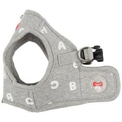 Puppia PARA-HB1532-GY-L Grey Algo Harness B Pet-Vest-Harnesses