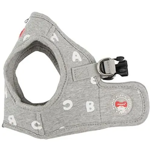 Puppia PARA-HB1532-GY-L Grey Algo Harness B Pet-Vest-Harnesses Puppia PARA-HB1532-GY-L Grey Algo Harness B Pet-Vest-Harnesses