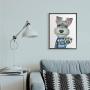 Stupell Industries Sassy Scotty Dog Talk to The Paw Quote Family Pet Wall Art, 24 x 30, White