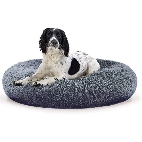 jincheng Calming Dog Bed Cat Bed Donut, Faux Fur Pet Bed Self-Warming Donut Cuddler, Comfortable Round Plush Dog Beds for Large Medium Small Dogs and Cats (24''/32''/40'') jincheng Calming Dog Bed Cat Bed Donut, Faux Fur Pet Bed Self-Warming Donut Cuddler, Comfortable Round Plush Dog Beds for Large Medium Small Dogs and Cats (24''/32''/40'')